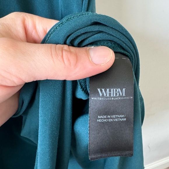 Elegant Teal Ruched Dress - Picture 10 of 10